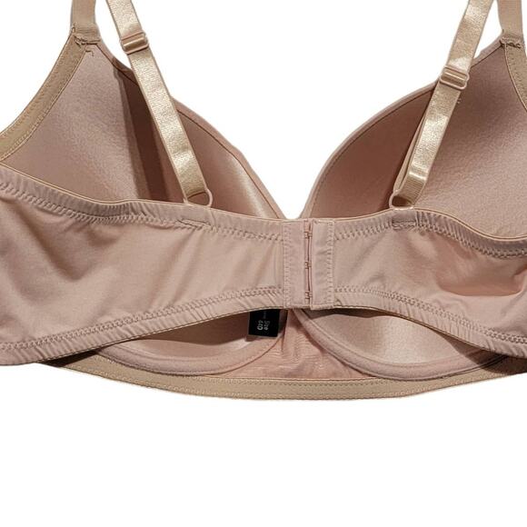 Pure Beauty by René Rofé Womens Nude Wireless Lightly Lined T Shirt Bra Size 44D - Picture 6 of 10